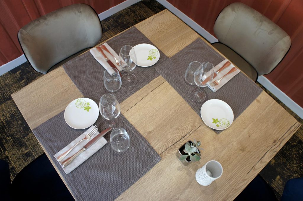 Table dressée - Restaurant Le Beauvoir Bourges